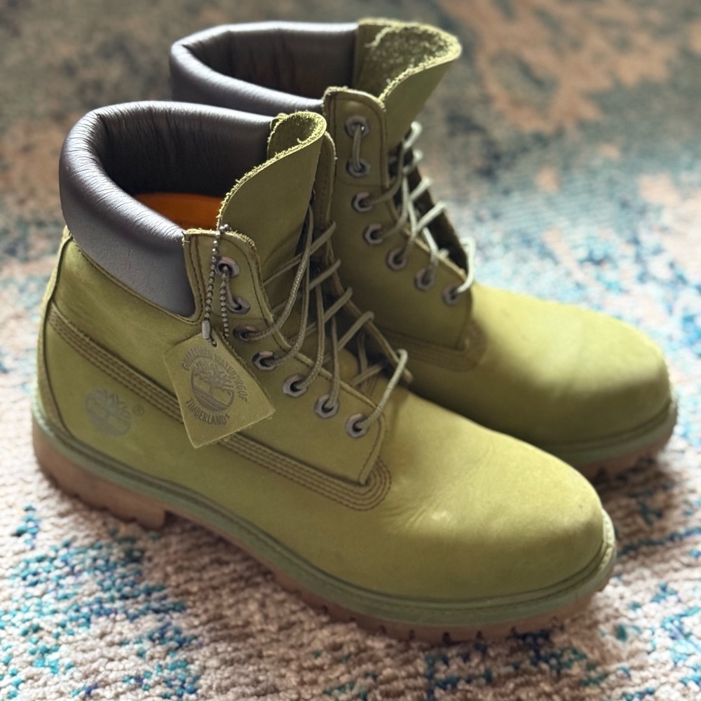 Timberland Men's Green Premium Waterproof Boots